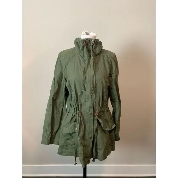 Olive Utility Jacket - Picture 2 of 4